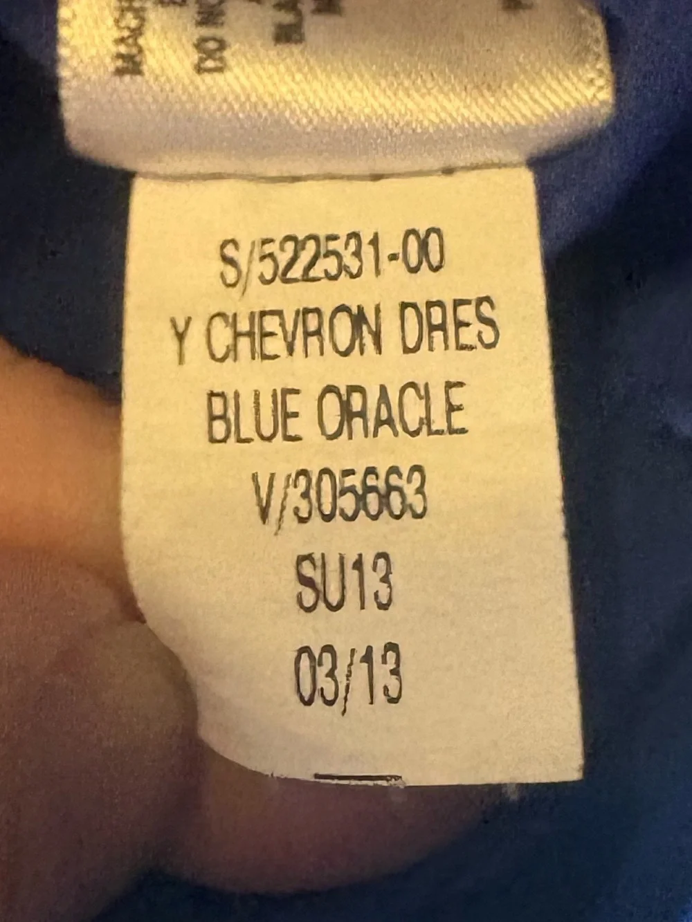 Old Navy Navy Blue Dress with Pink and Orange Stripes